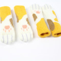 Подушки для стульев в японском стиле, модные милые домашние носки с открытым носком и разрезом на носке